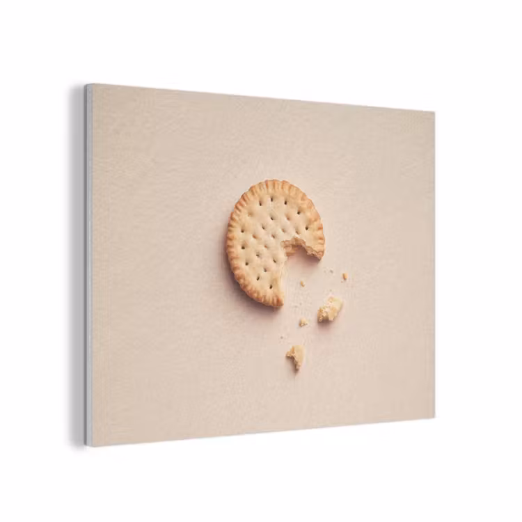 Koekje - Kruimels - beige PET vilt klein -3d