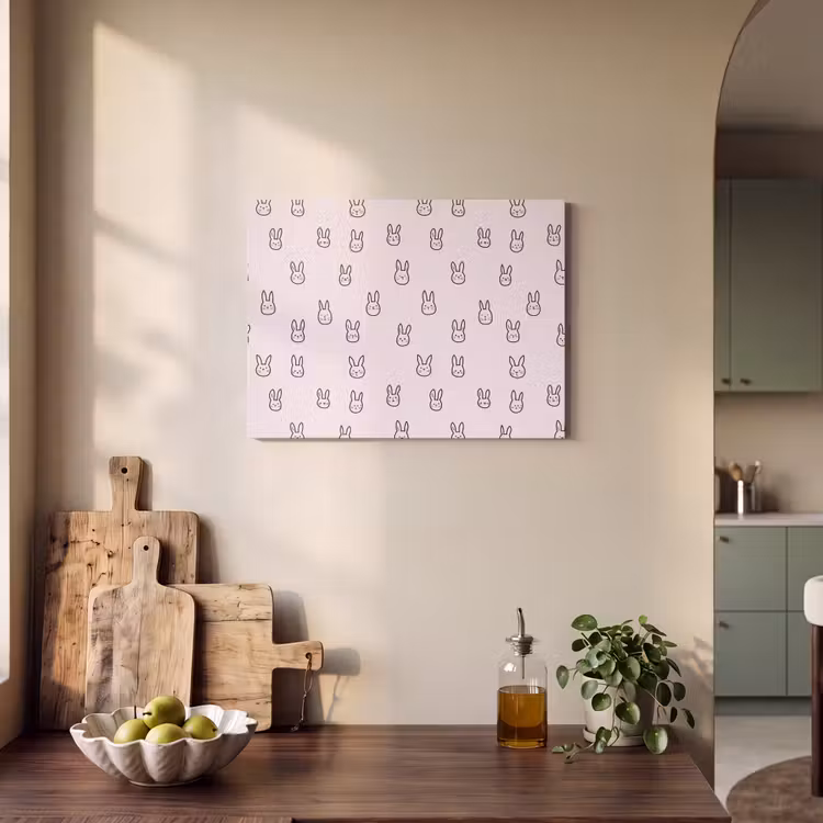 Konijnen - Minimalistisch - Roze PET vilt klein 837 -sfeer2