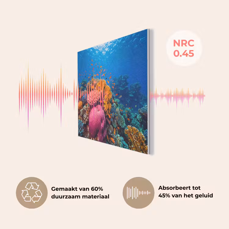 Koraal - Vissen - Oceaan - Natuur - Kleurrijk PET vilt klein -USP_NL