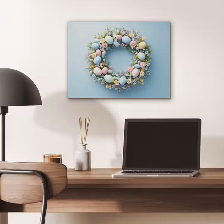 Krans - Eieren - Bloemen PET vilt klein -sfeer5