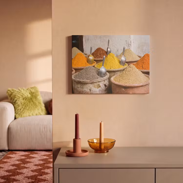 Akoestisch schilderij - Kruiden - Potten - Oosters - Kruiden - Potten - Oosters PET vilt klein