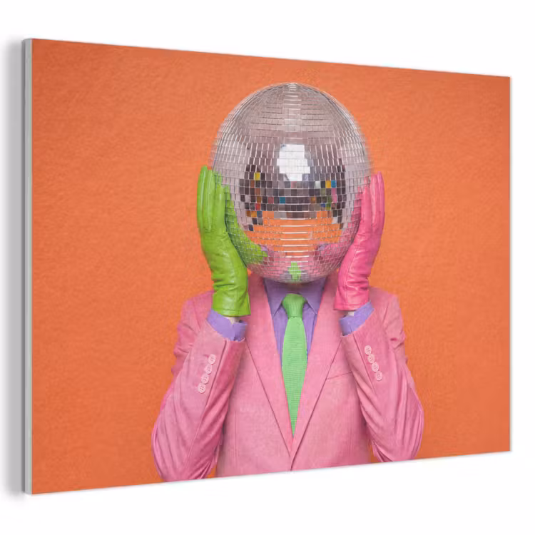 Kunst - Disco bal - Kleurrijk - Modern - Studio PET vilt klein -3d