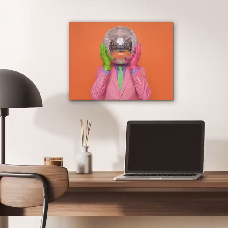 Kunst - Disco bal - Kleurrijk - Modern - Studio PET vilt klein -sfeer5