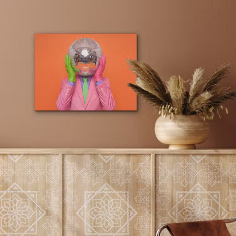 Kunst - Disco bal - Kleurrijk - Modern - Studio PET vilt klein -sfeer4