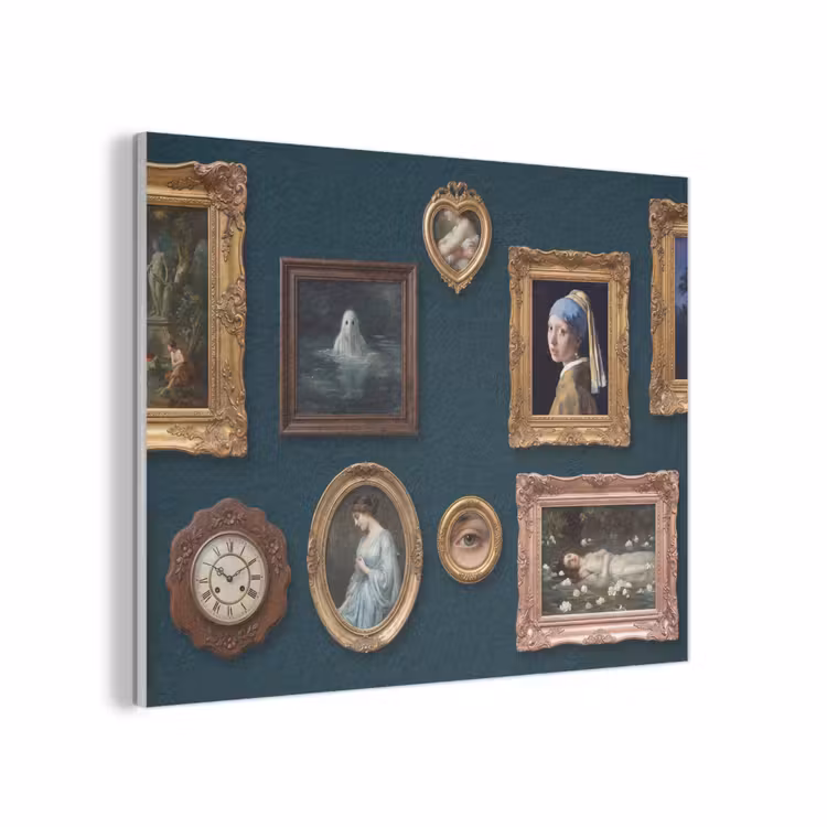 Kunst - Schilderijen - Decoratie - Klassiek - Groen PET vilt klein -3d