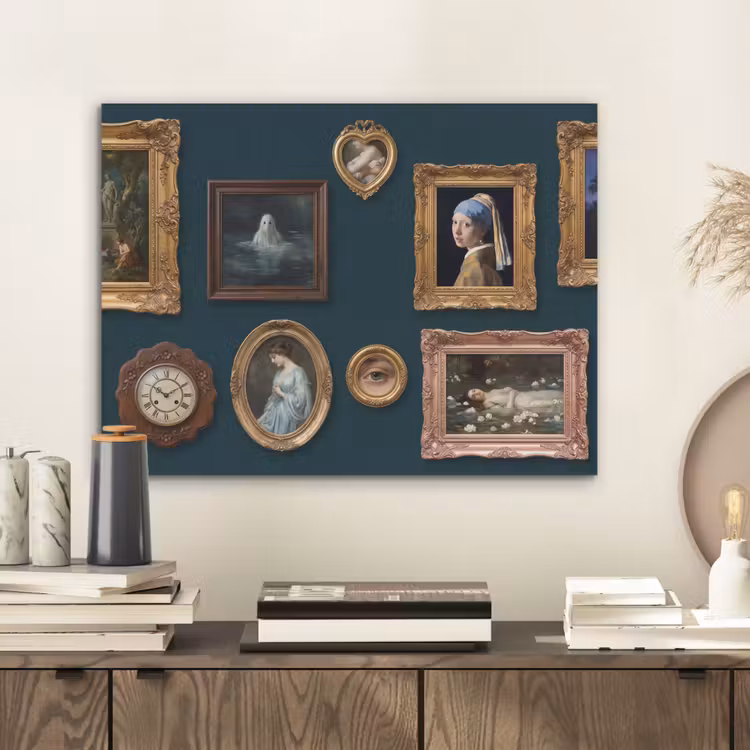 Kunst - Schilderijen - Decoratie - Klassiek - Groen PET vilt klein -sfeer1