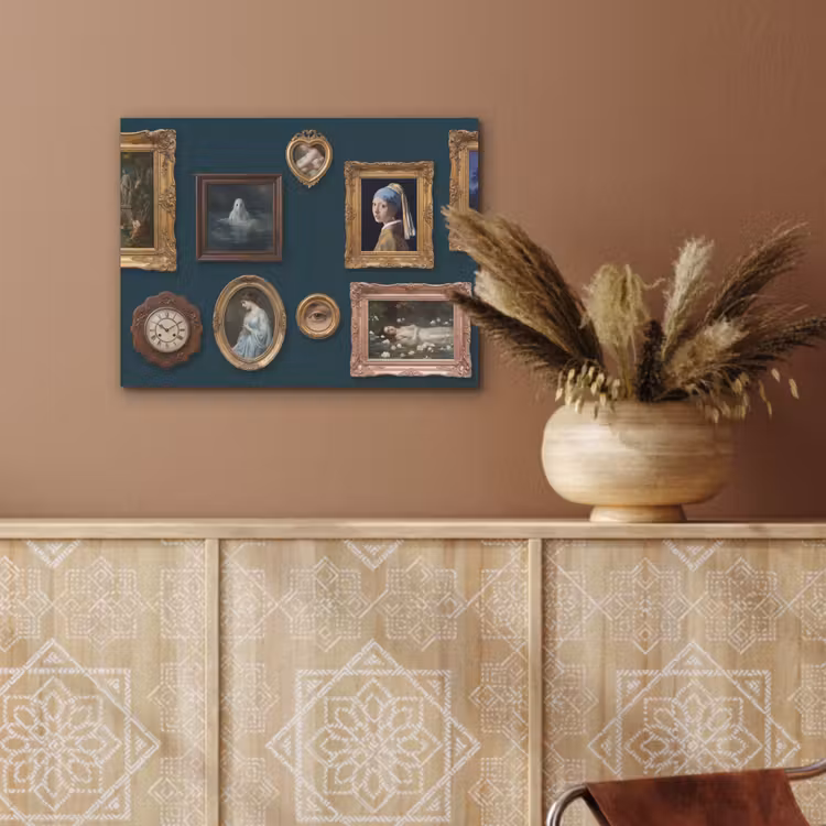 Kunst - Schilderijen - Decoratie - Klassiek - Groen PET vilt klein -sfeer4