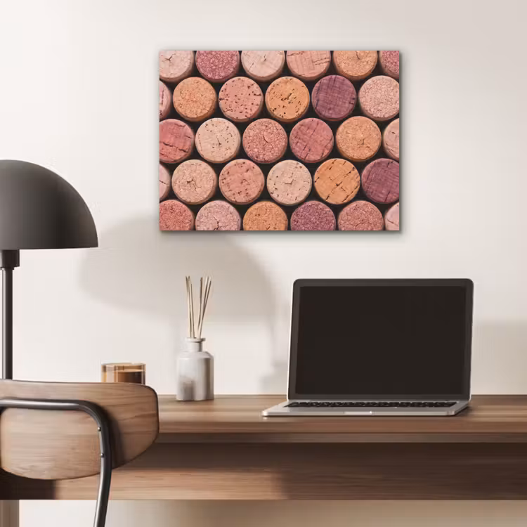 Kurk - Patroon - Abstract - Modern - Rood PET vilt klein -sfeer5