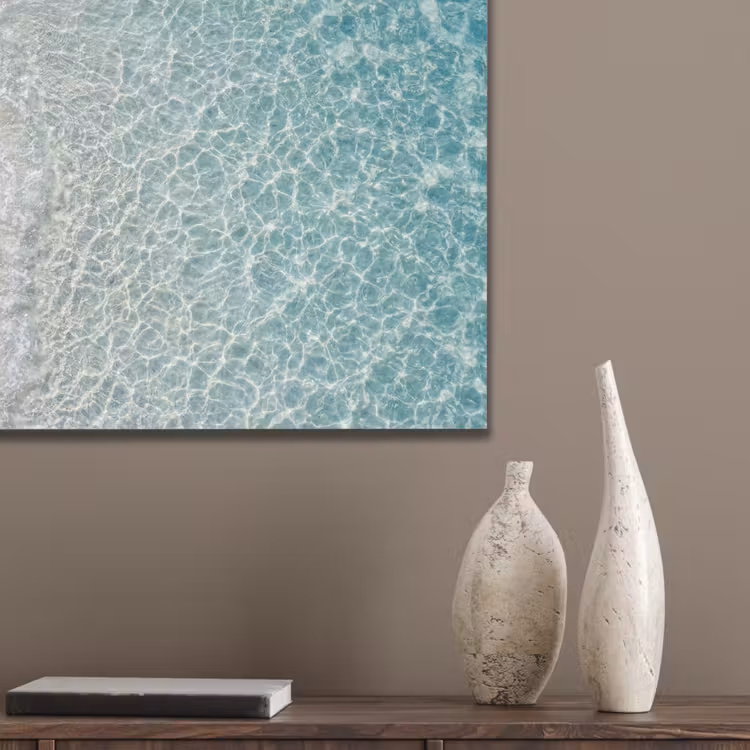 Kust - Zand - Blauw PET vilt klein -sfeer6_closeup