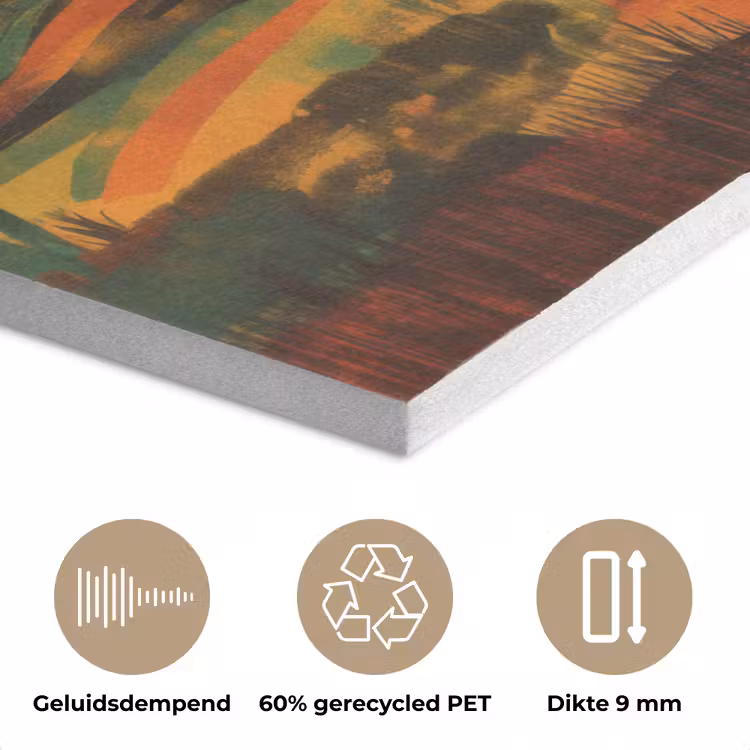 Landschap - Afrikaans - Zon PET vilt klein -closeup_NL