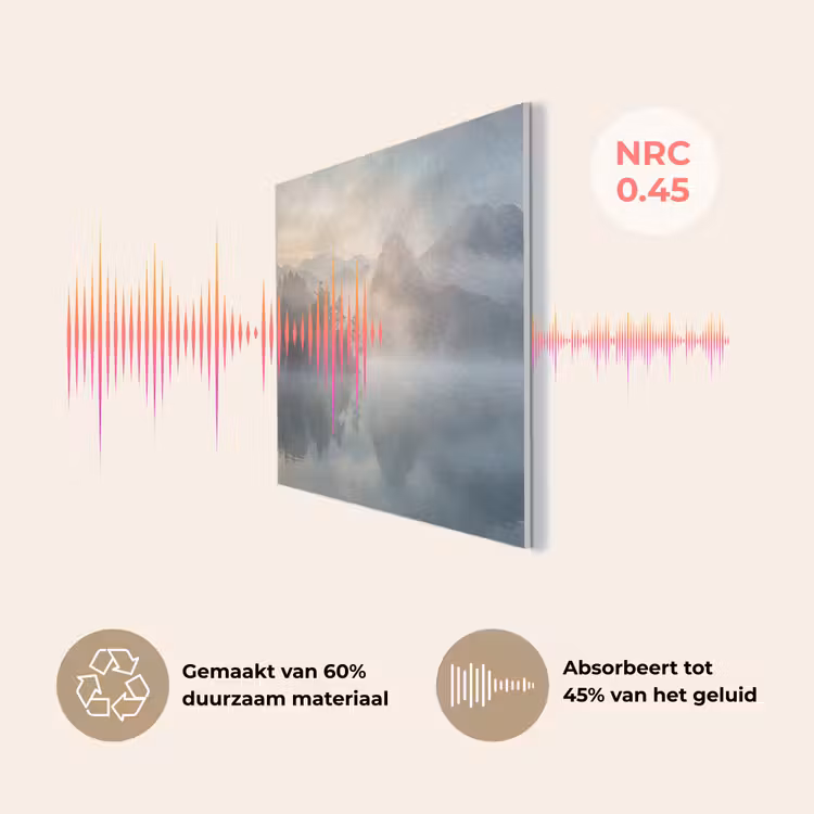 Landschap - Bergen - Mist - Water - Natuur PET vilt klein -USP_NL
