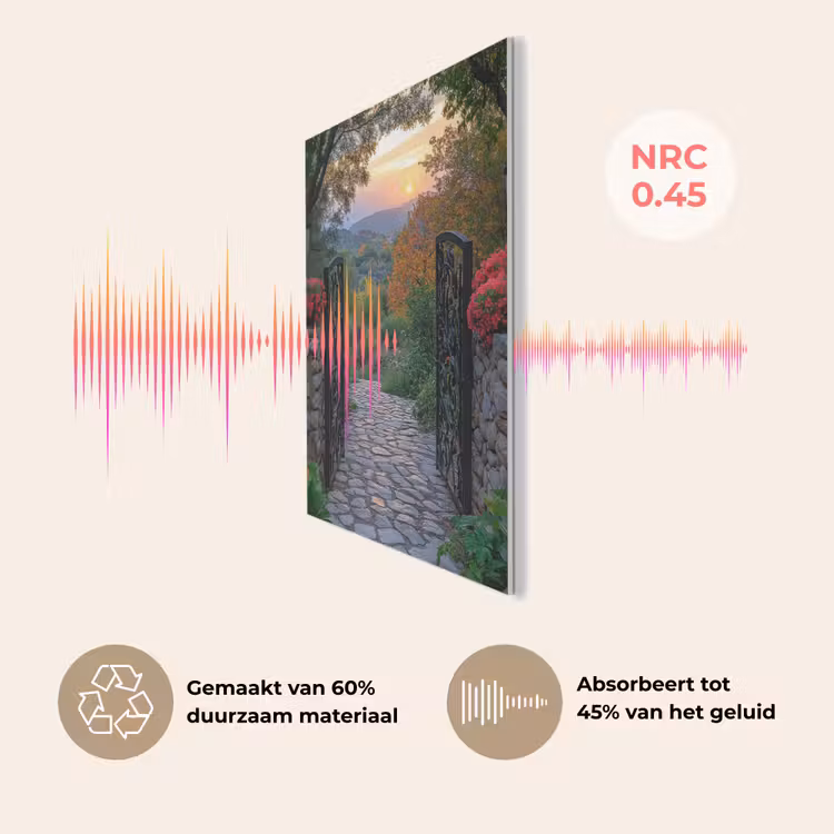 Landschap - Hek - Pad - Zonsondergang - Natuur PET vilt klein -USP_NL