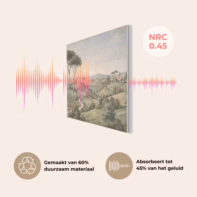 Landschap - Heuvels - Zandpad - Groen PET vilt klein -USP_NL