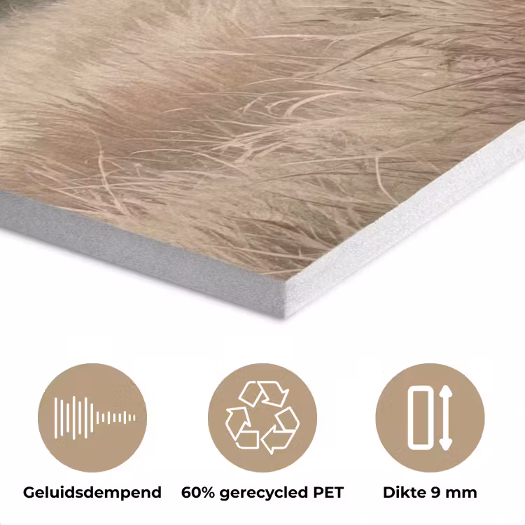 Landschap - Minimalistisch - Beige PET vilt klein -closeup_NL
