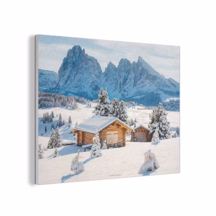 Landschap - Winter - Sneeuw PET vilt klein -3d