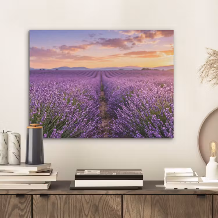 Lavendel - Veld - Natuur - Paars PET vilt klein -sfeer1