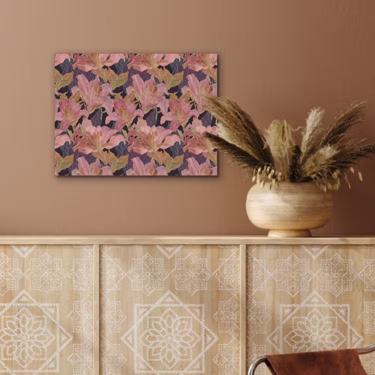 Lelies - Patroon - Roze - Goud PET vilt klein 837 -sfeer4