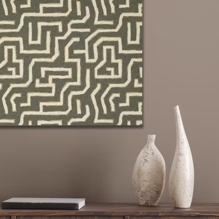 Lijnen - Abstract - Groen PET vilt klein 837 -sfeer6_closeup