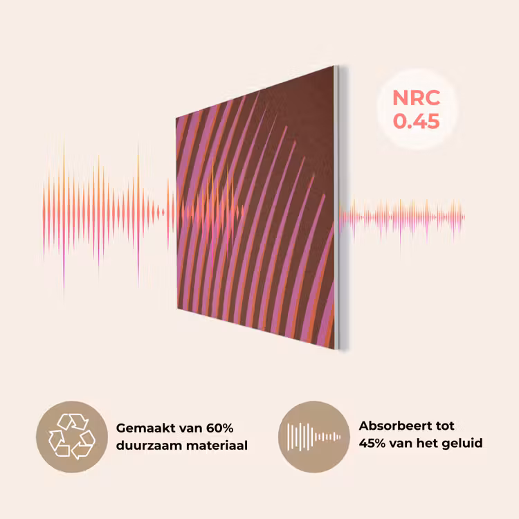 Lijnen - Rood - Beweging PET vilt klein -USP_NL