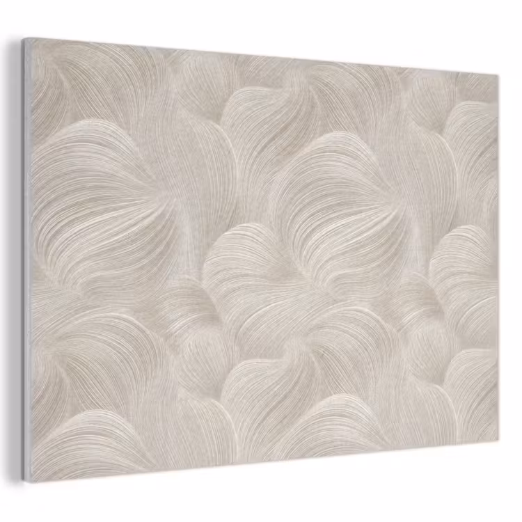 Lijnen - Waaier - Beige PET vilt klein 837 -3d