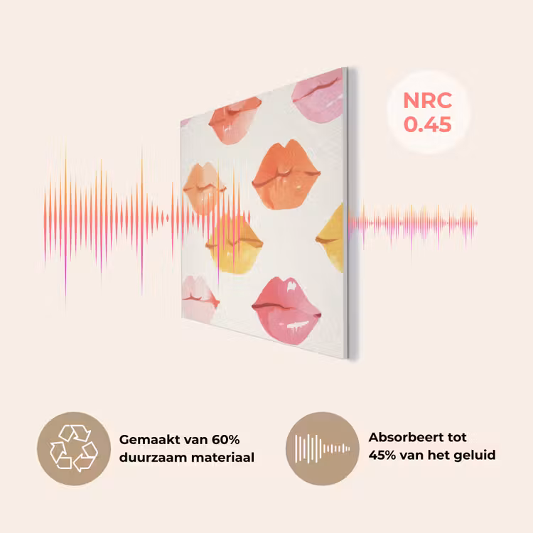 Lippen - Kleurrijk - Glanzend PET vilt klein -USP_NL