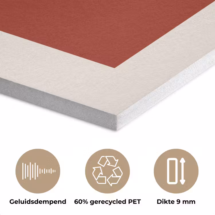 Love - Rood - Minimalistisch PET vilt klein -closeup_NL