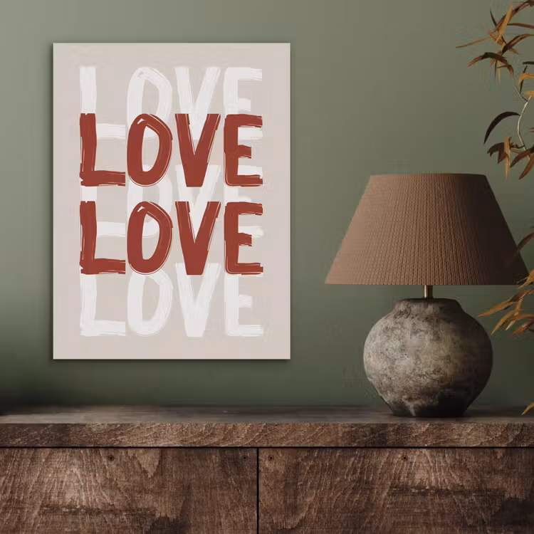 Love - Rood - Tekst PET vilt klein -sfeer2