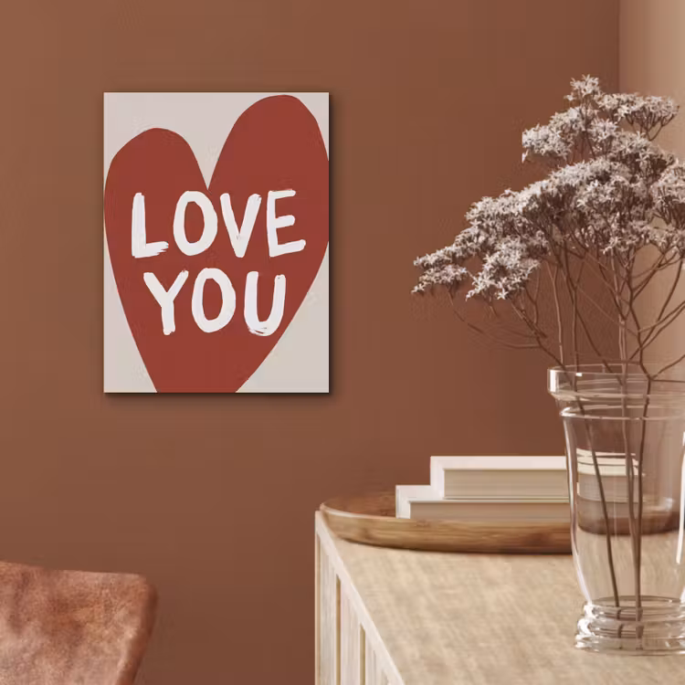 Loveyou - Hart - Rood PET vilt klein -sfeer4
