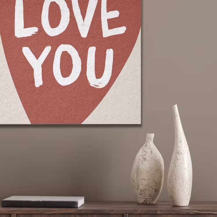 Loveyou - Hart - Rood PET vilt klein -sfeer6_closeup
