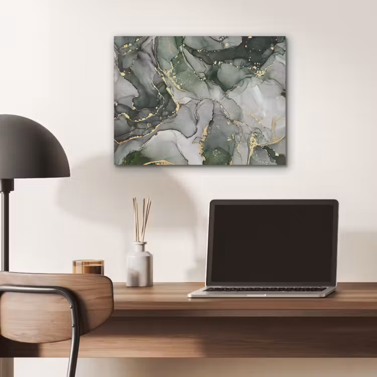 Luxe - Marmer - Groen PET vilt klein -sfeer5