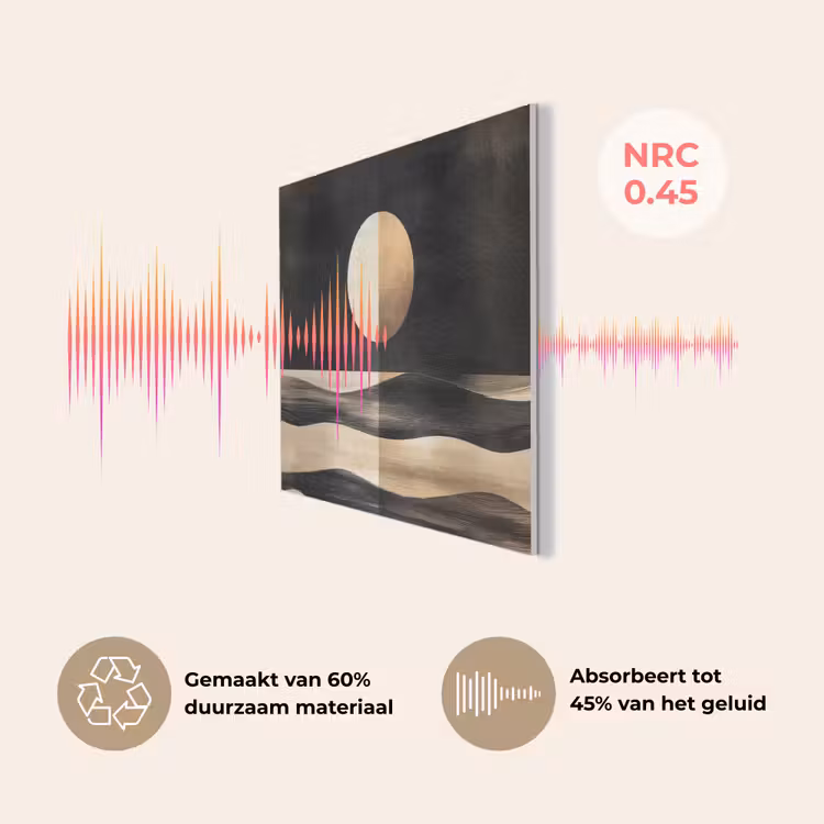 Maan - Cirkel - Goud PET vilt klein -USP_NL