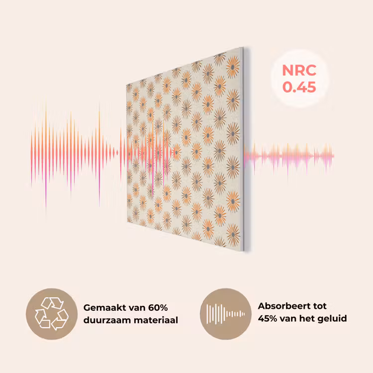 Madelief - Patroon - Oranje PET vilt klein 837 -USP_NL