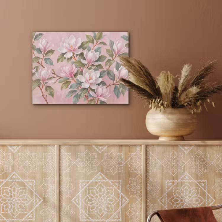 Magnolia's - Patroon - Roze PET vilt klein -sfeer4