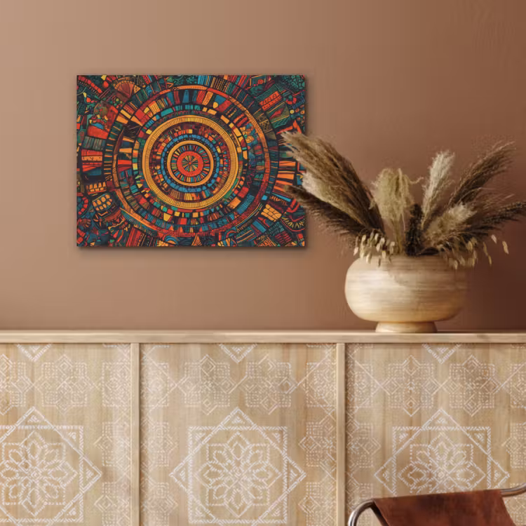 Mandala - Cirkels - Patronen PET vilt klein -sfeer4