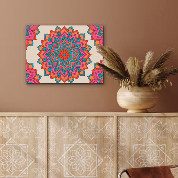 Mandala - Patroon - Abstract - Kleurrijk - Modern PET vilt klein -sfeer4