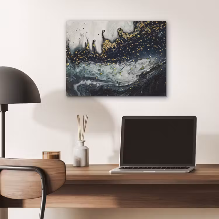 Marmer - Abstract - Goud - Luxe PET vilt klein -sfeer5