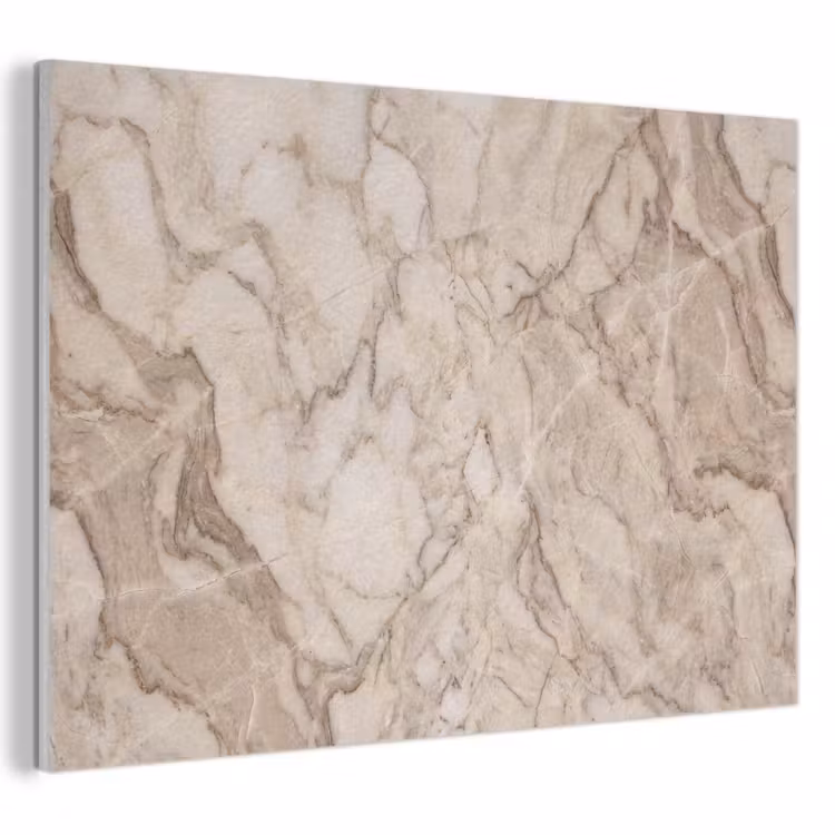 Marmer - Aderen - Textuur - Beige - Modern PET vilt klein -3d