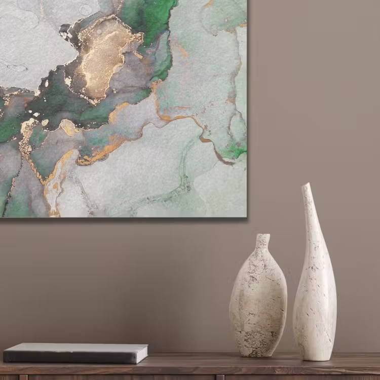 Marmer - Goud - Groen - Luxe PET vilt klein -sfeer6_closeup