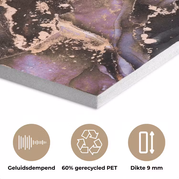 Marmer - Goud - Roze PET vilt klein -closeup_NL