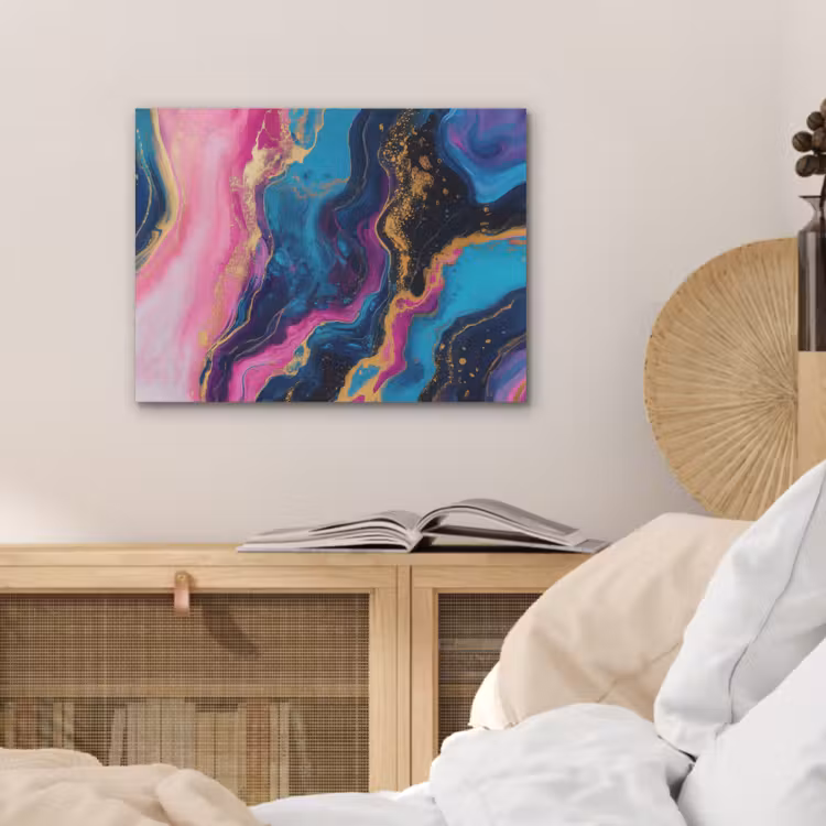 Marmer - Modern - Goud PET vilt klein -sfeer3