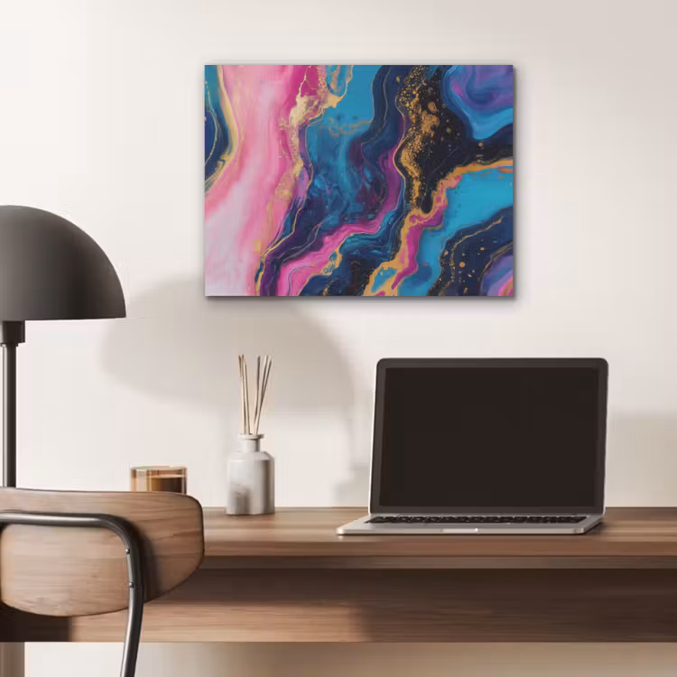 Marmer - Modern - Goud PET vilt klein -sfeer5