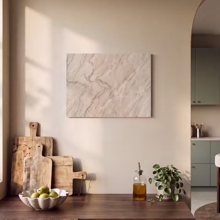 Marmer - Patroon - Abstract - Modern - Beige PET vilt klein -sfeer2