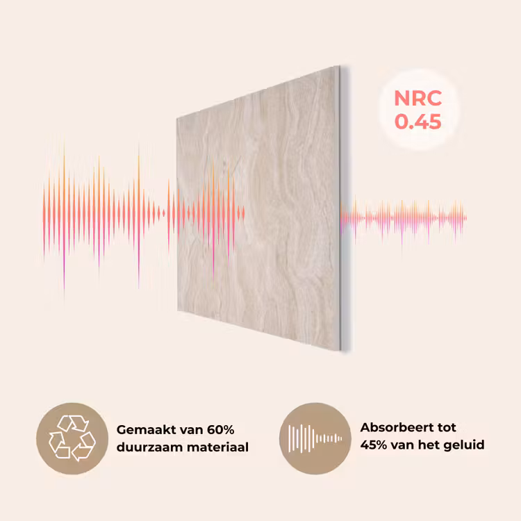 Marmer - Patroon - Beige - Steen - Abstract PET vilt klein -USP_NL