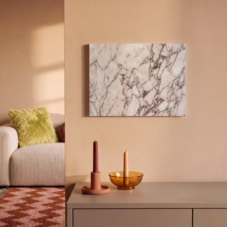 Marmer - Textuur - Abstract - Wit - Bruin PET vilt klein -sfeer1
