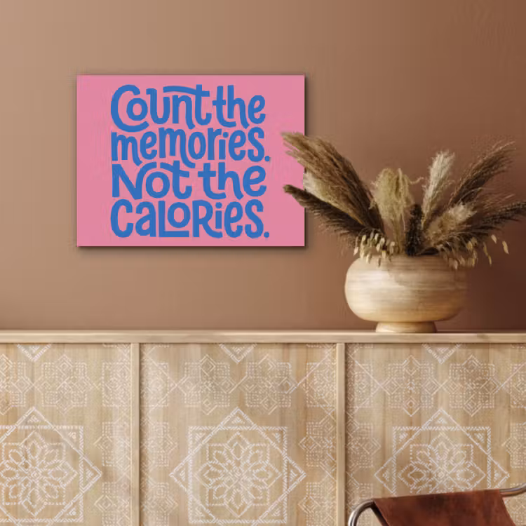Memories - Roze - Blauw - Quote PET vilt klein -sfeer4