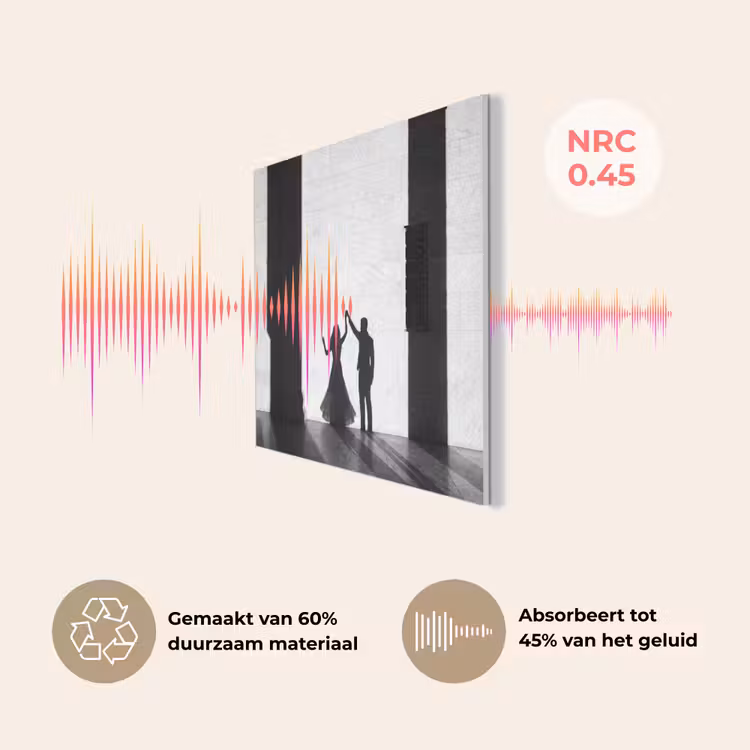 Mensen - Schaduw - Dans - Zwart-wit - Liefde PET vilt klein -USP_NL