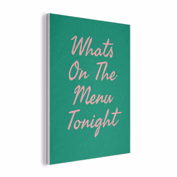 Menu - Quote - Roze PET vilt klein -3d