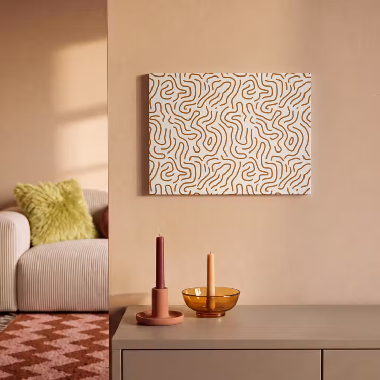 Minimalistisch - Patroon - Terracotta PET vilt klein 837 -sfeer1