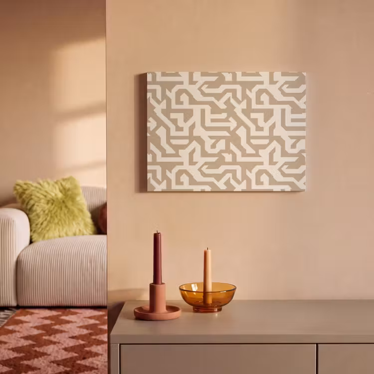 Modern - Abstract - Beige PET vilt klein 837 -sfeer1