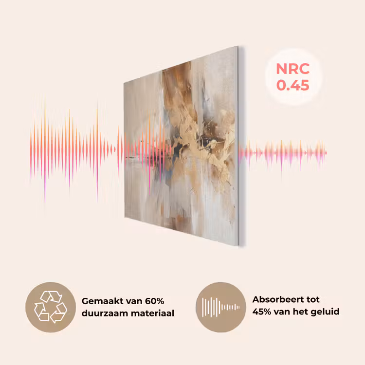 Modern - Bruin - Abstract - Beige PET vilt klein -USP_NL